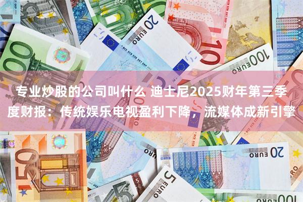 专业炒股的公司叫什么 迪士尼2025财年第三季度财报：传统娱乐电视盈利下降，流媒体成新引擎